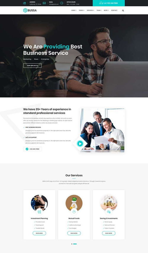 商務企業(yè)咨詢網(wǎng)站模板